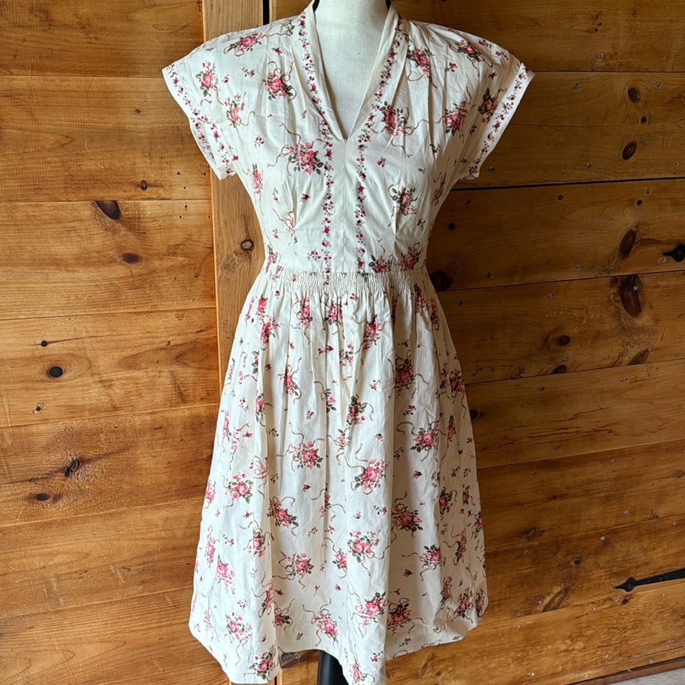 Floral vintage style dress